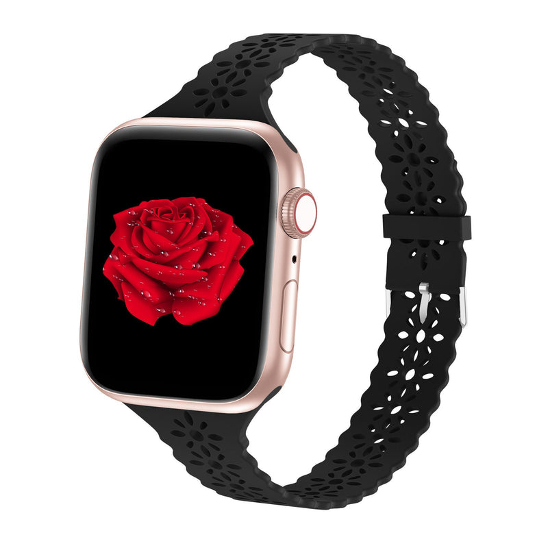 Lace Silicone Apple Watch Band: Women's iWatch Strap