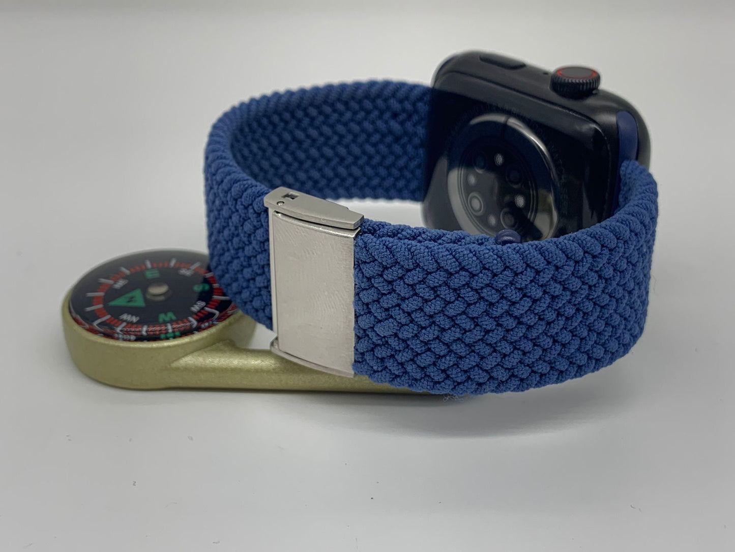 Personalized Braided Elastic Apple Watch Band: Adjustable Sport Strap