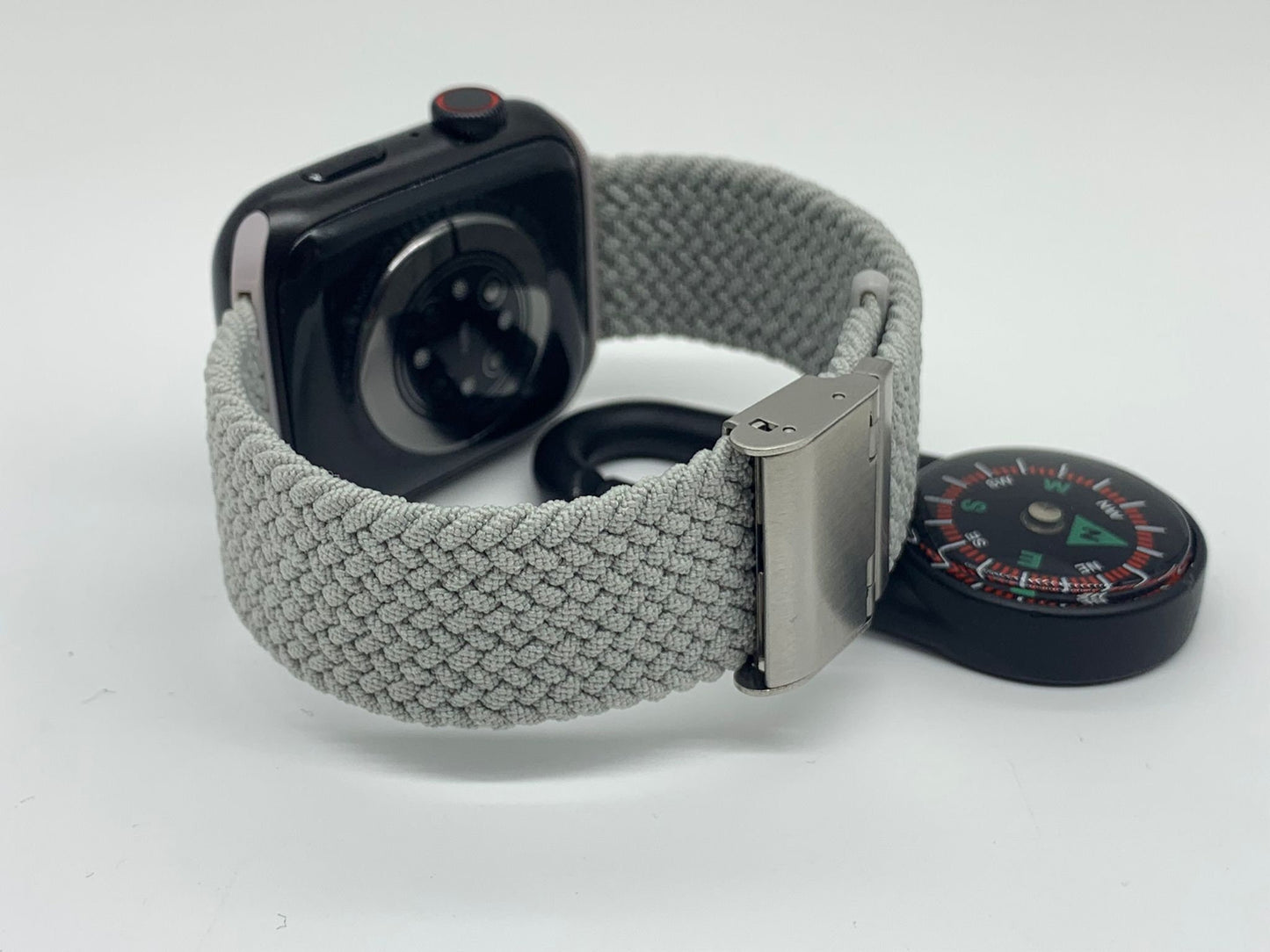 Personalized Braided Elastic Apple Watch Band: Adjustable Sport Strap