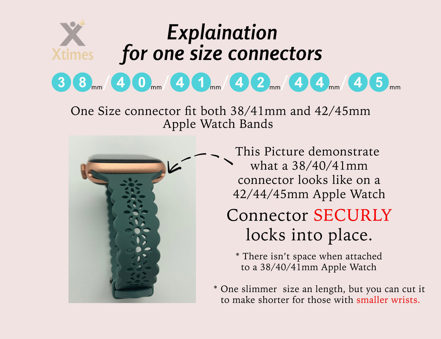 Lace Silicone Apple Watch Band: Women's iWatch Strap