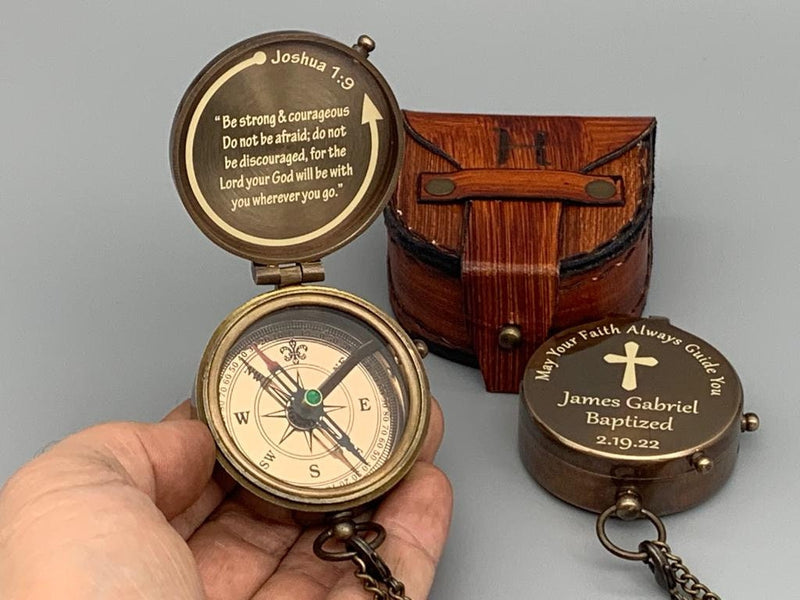 Gravierter Kompass, Personalisiertes Geschenk, Geschenk für Papa, Geschenk für Ehemann, Geschenk für Freund, Taufgeschenk Kompass, Vatertagsgeschenk, Papageschenk