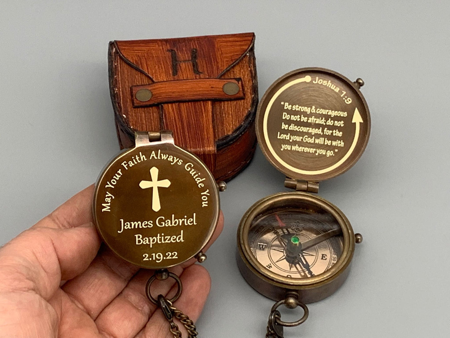 Personalised Brass Compass, Wedding gift, Anniversary Gift for men, gift for husband, Father's Day gift, Gift For Dad,Outdoor adventure gift