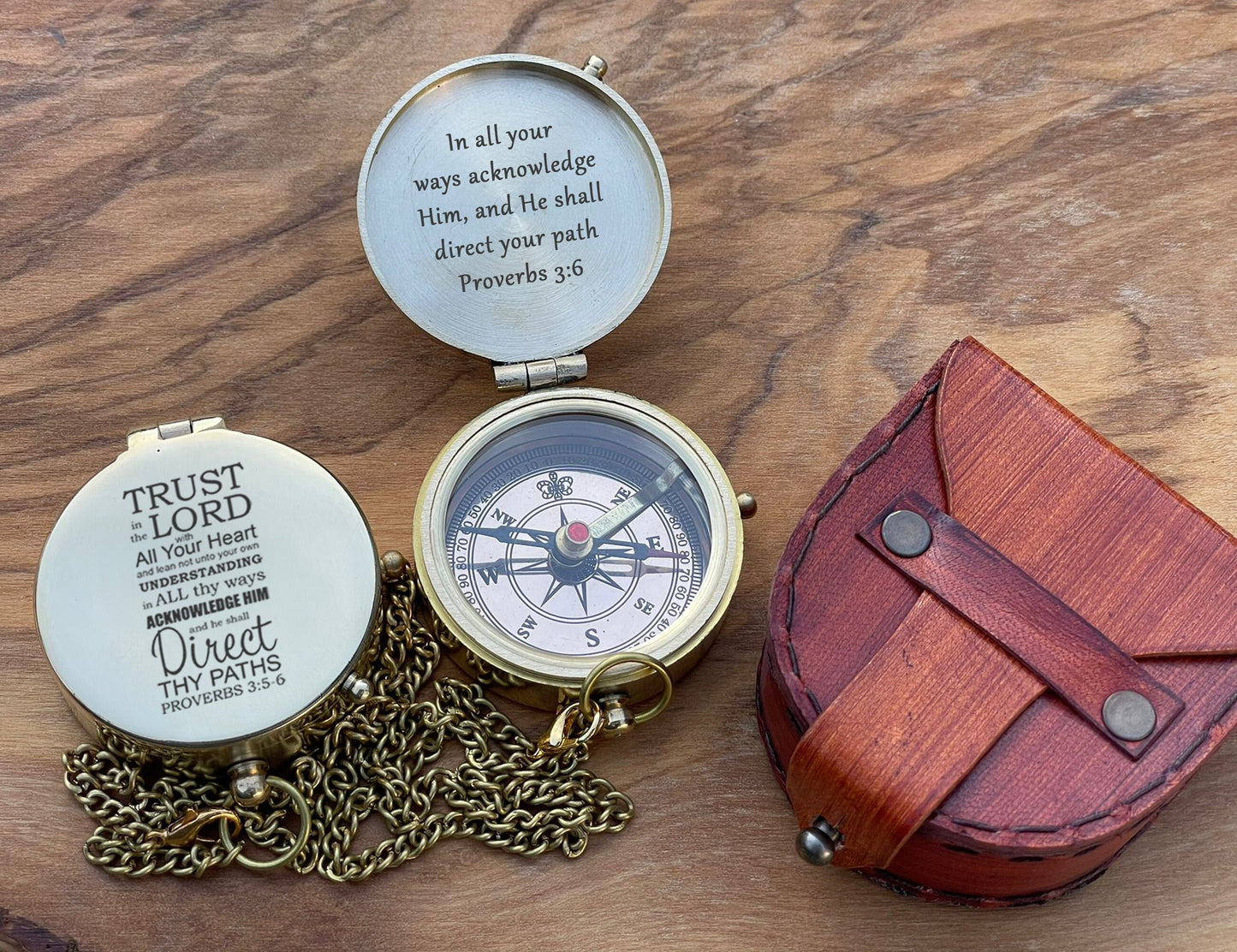 Personalised Gift for Him, Brass Compass, Anniversary Gifts, Father's Day Gift, Gift For girlfriend, Engraved Compass, Valentine's Day gift