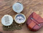 Personalised Gift for Him, Brass Compass, Anniversary Gifts, Father's Day Gift, Gift For girlfriend, Engraved Compass, Valentine's Day gift
