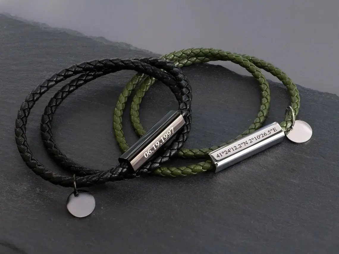 Personalisiertes Disc Bar Namensarmband, Personalisiertes Geschenk für sie, Gravierte Armbänder für Frauen, Muttertagsgeschenk, Modisches Paararmband