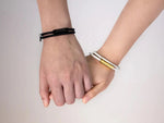Personalisiertes Disc Bar Namensarmband, Personalisiertes Geschenk für sie, Gravierte Armbänder für Frauen, Muttertagsgeschenk, Modisches Paararmband