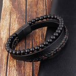 Bracelet en cuir gravé personnalisé pour homme - Cadeau fête des pères - Papa, petit ami, père, cadeau de Noël, cadeau d'anniversaire, cadeau pour lui