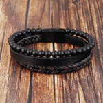 Bracelet en cuir gravé personnalisé pour homme - Cadeau fête des pères - Papa, petit ami, père, cadeau de Noël, cadeau d'anniversaire, cadeau pour lui