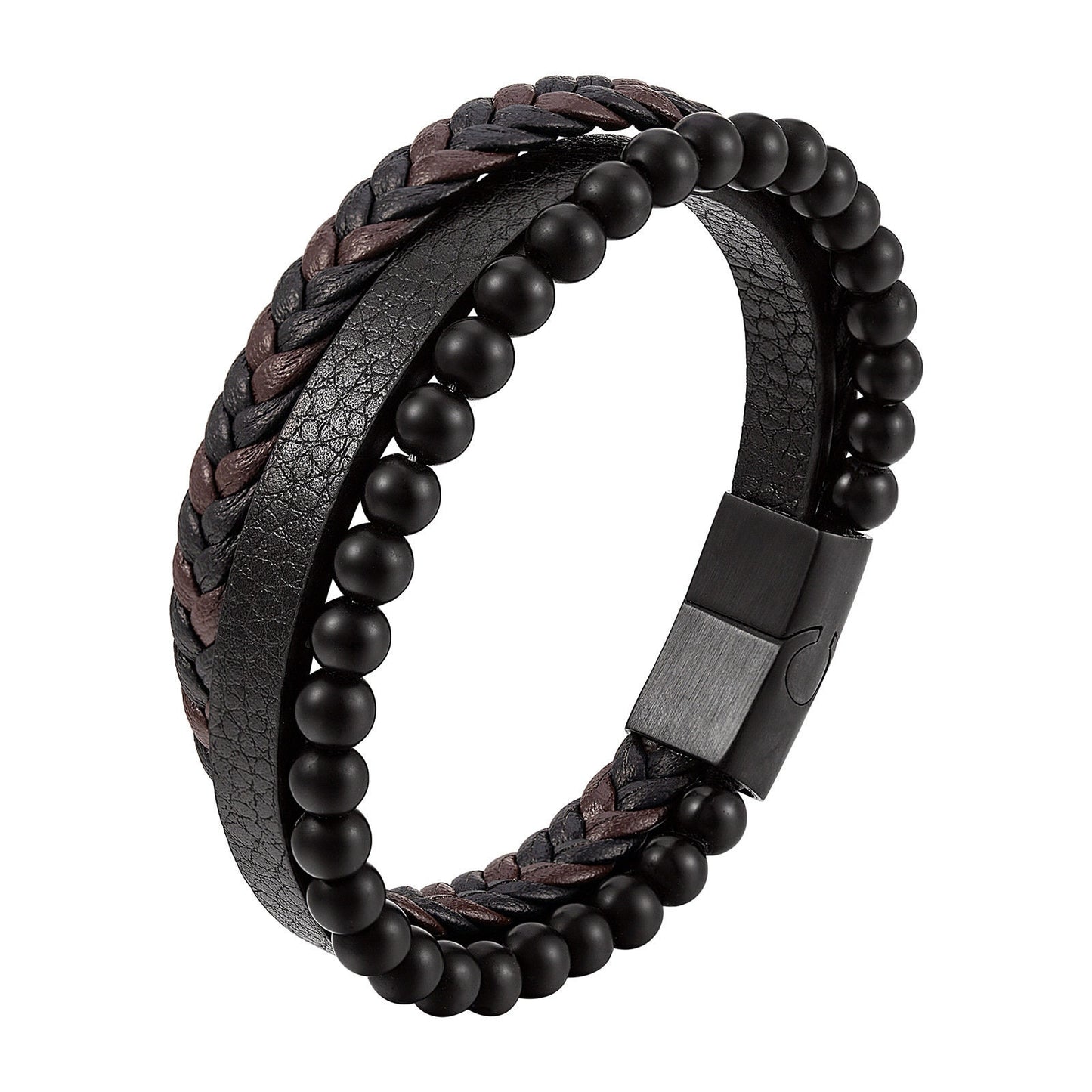 Bracelet en cuir gravé personnalisé pour homme - Cadeau fête des pères - Papa, petit ami, père, cadeau de Noël, cadeau d'anniversaire, cadeau pour lui