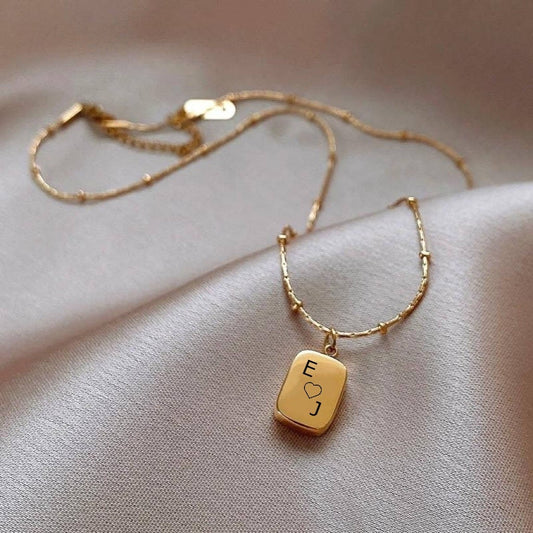 18k Gold Plated Necklace, Personalised necklace, Name necklace , Gift for her, Gift for girlfriend, Christmas Gift, Gift for mother, elegant