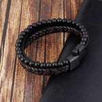 Bracelet en cuir gravé personnalisé pour homme - Cadeau fête des pères - Papa, petit ami, père, cadeau de Noël, cadeau d'anniversaire, cadeau pour lui
