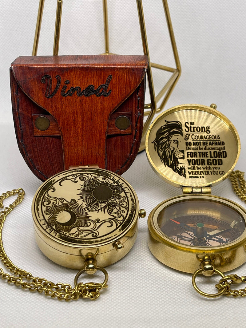 Personalised Brass Compass, Wedding gift, Anniversary Gift for men, gift for husband, Christmas gift, Gift for Dad, Baptism Gift, Boxing day