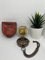 Boussole en laiton personnalisée, cadeau illustré, cadeau boussole photo, cadeau image, cadeau de mariage, cadeau d'anniversaire, cadeau pour mari, cadeau de Noël