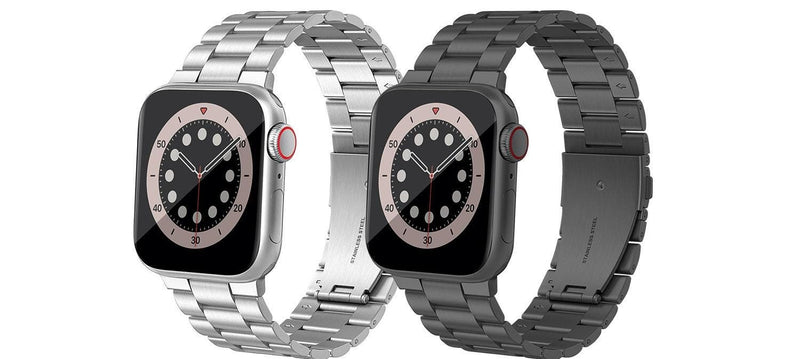 Custom Stainless Steel Apple Watch Band: Gift for Mom Dad