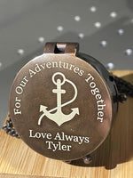 Personalised Brass Compass, Wedding gift, Anniversary Gift men, gift for husband, Gift for Dad, Outdoor Gift,Father's Day gift, gift for her